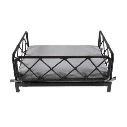 Wicker Pet Bed Rattan Dog Sofa Bed Outdoor Indoor Water Resistant - Purrfect Pet Haven