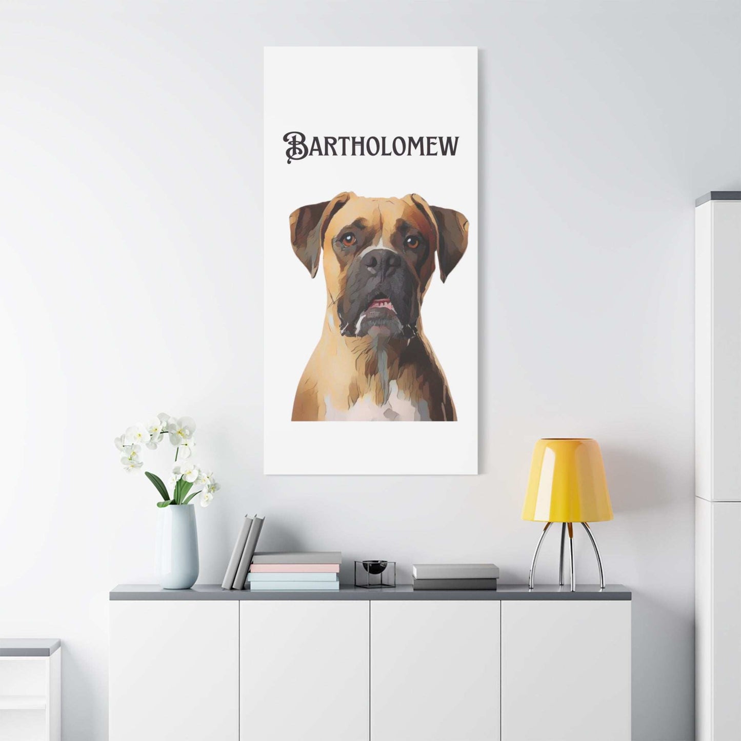PAW-sonalized White Canvas Print | Upload Photo~Choose size - Purrfect Pet Haven