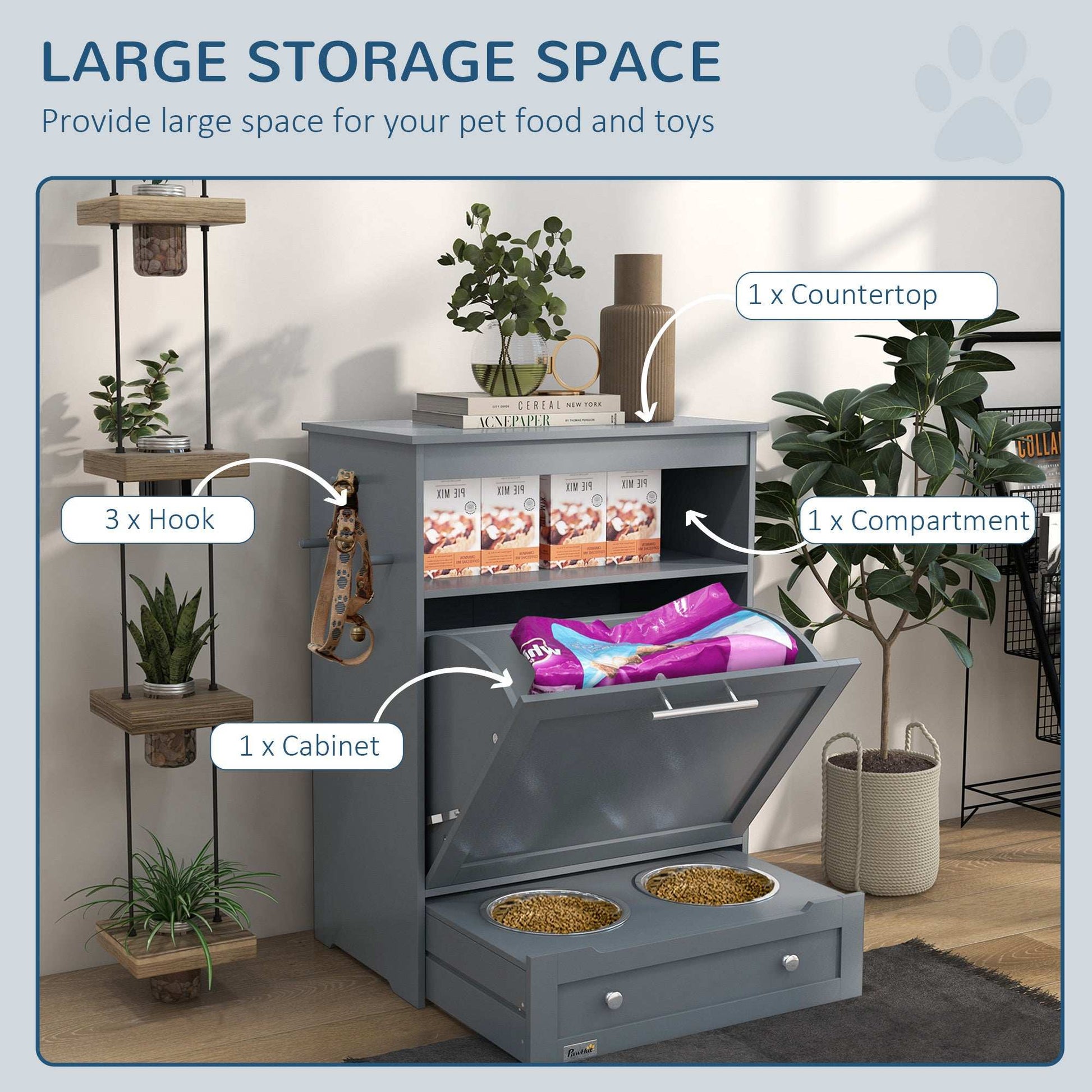 Pet Feeder Stations, Lockers, Dog Food Storage Containers - Purrfect Pet Haven