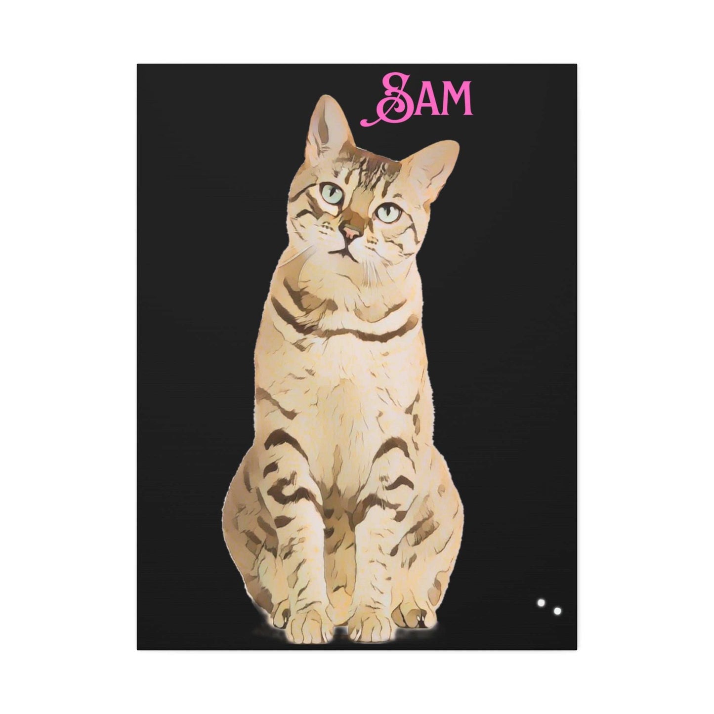 PAW-sonalized Black Canvas Print | Upload Photo~Choose size - Purrfect Pet Haven