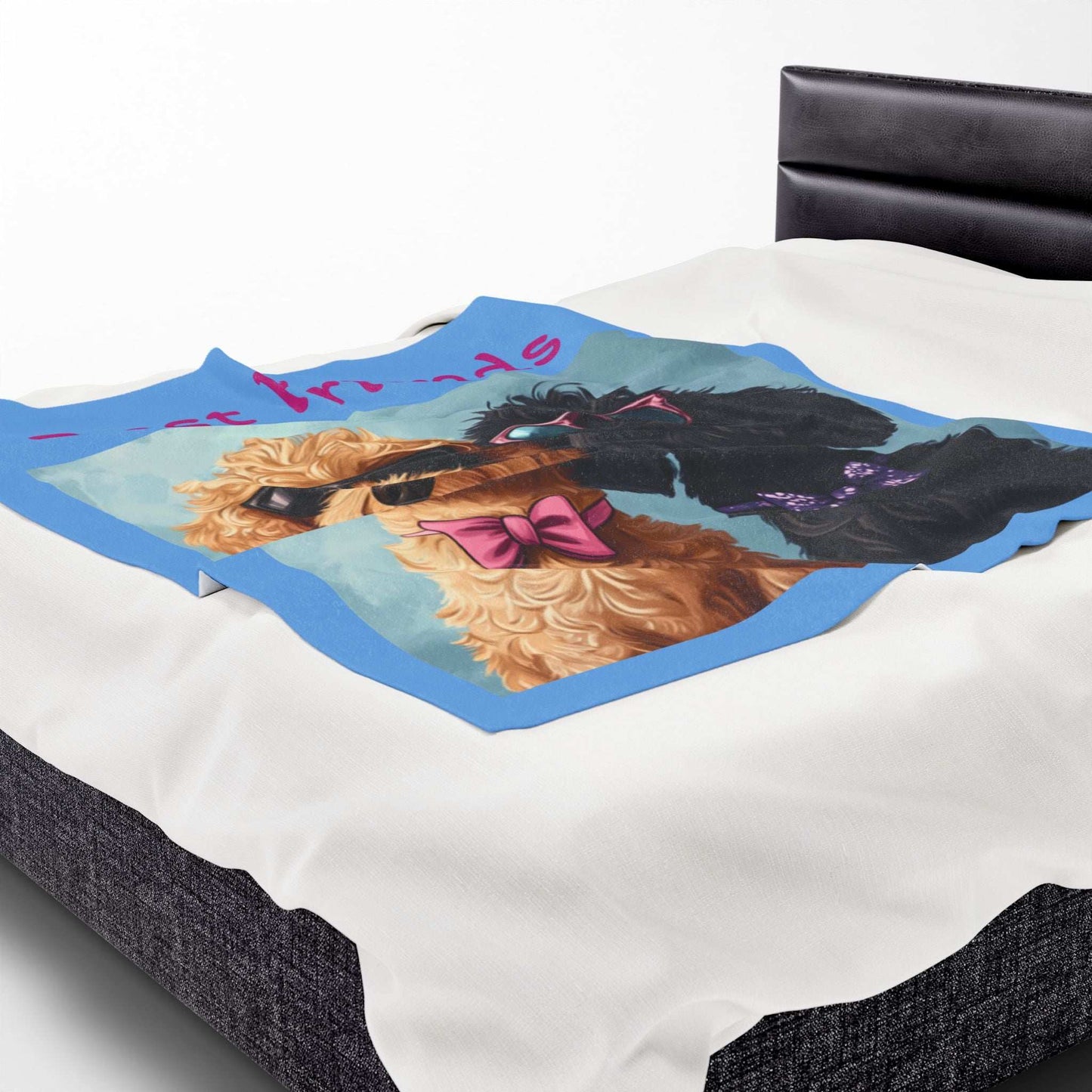 Funny Dog Lovers Velveteen Plush Blanket - Perfect for Cozy Nights and Gifts - Purrfect Pet Haven