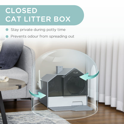 Hooded Cat Litter Box with Drawer & Mat - Odor Control - Purrfect Pet Haven