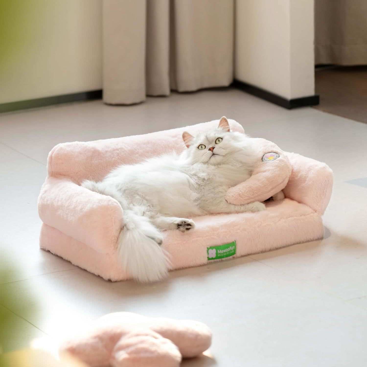 Pink Cloud Pet Sofa Bed - Anti-Collapse - Purrfect Pet Haven