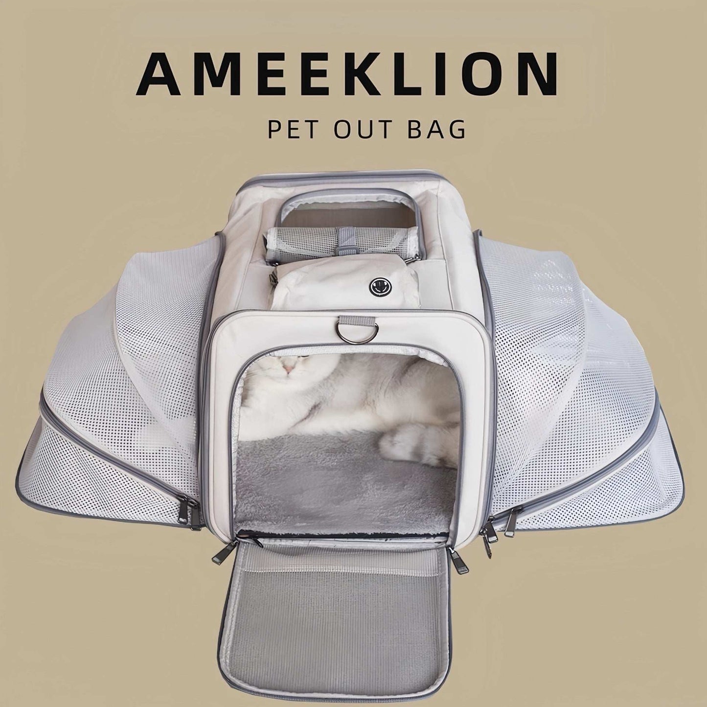 Portable Pet Carrier for Cats and Small Dogs - Breathable Travel Backpack - Purrfect Pet Haven