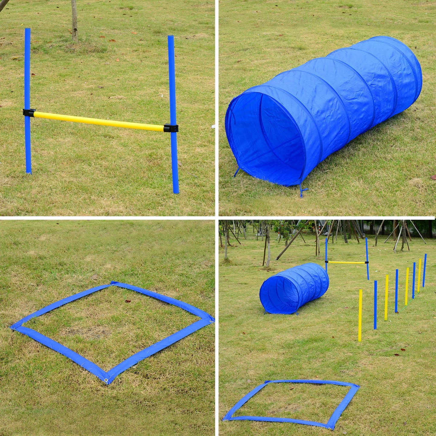 Dog Agility Equipment Set - Outdoor Obstacle Course Kit - Purrfect Pet Haven