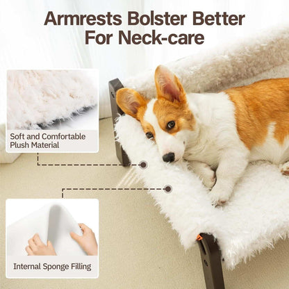 Raised Cat Bed - Elevated Plush 44lb Support - Purrfect Pet Haven