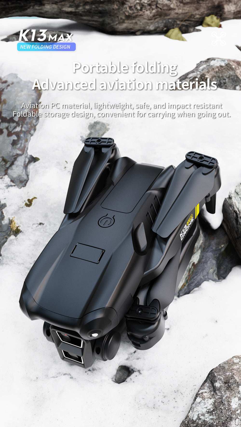 K13 Smart Pet Photography Drone with 2 Batteries - Beginner Friendly - Purrfect Pet Haven
