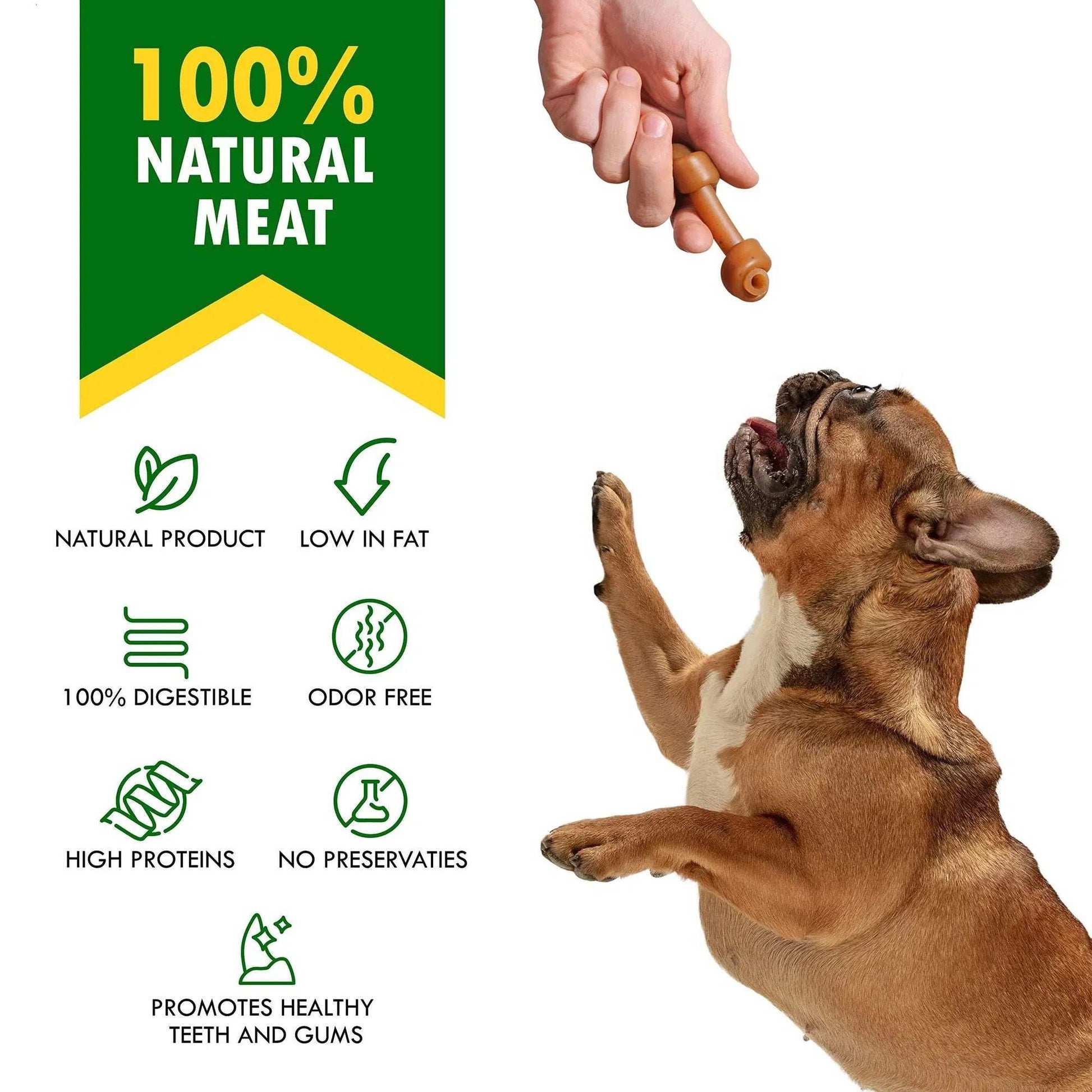 Dog Peanut Butter Bones With Cranberry Rawhide Free Chew Treats Pet Natural Mini & Big Organic Snacks Healthy Collagen & Bulk Best Chews For Small & Large Dogs - Purrfect Pet Haven