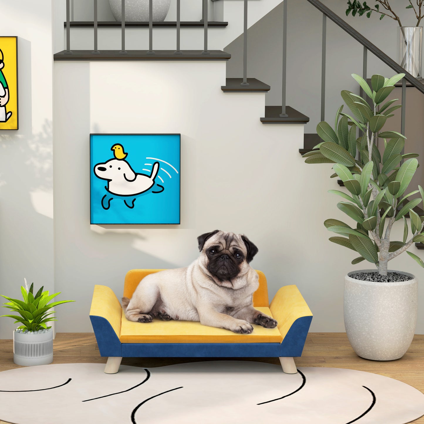 Dog Sofa Bed for Small Dogs - Washable & Elevated Couch - Purrfect Pet Haven