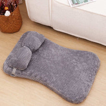 Soft Plush Calming Cushion Pet Bed Mat with Pillow - Fits Dogs Cats - Purrfect Pet Haven