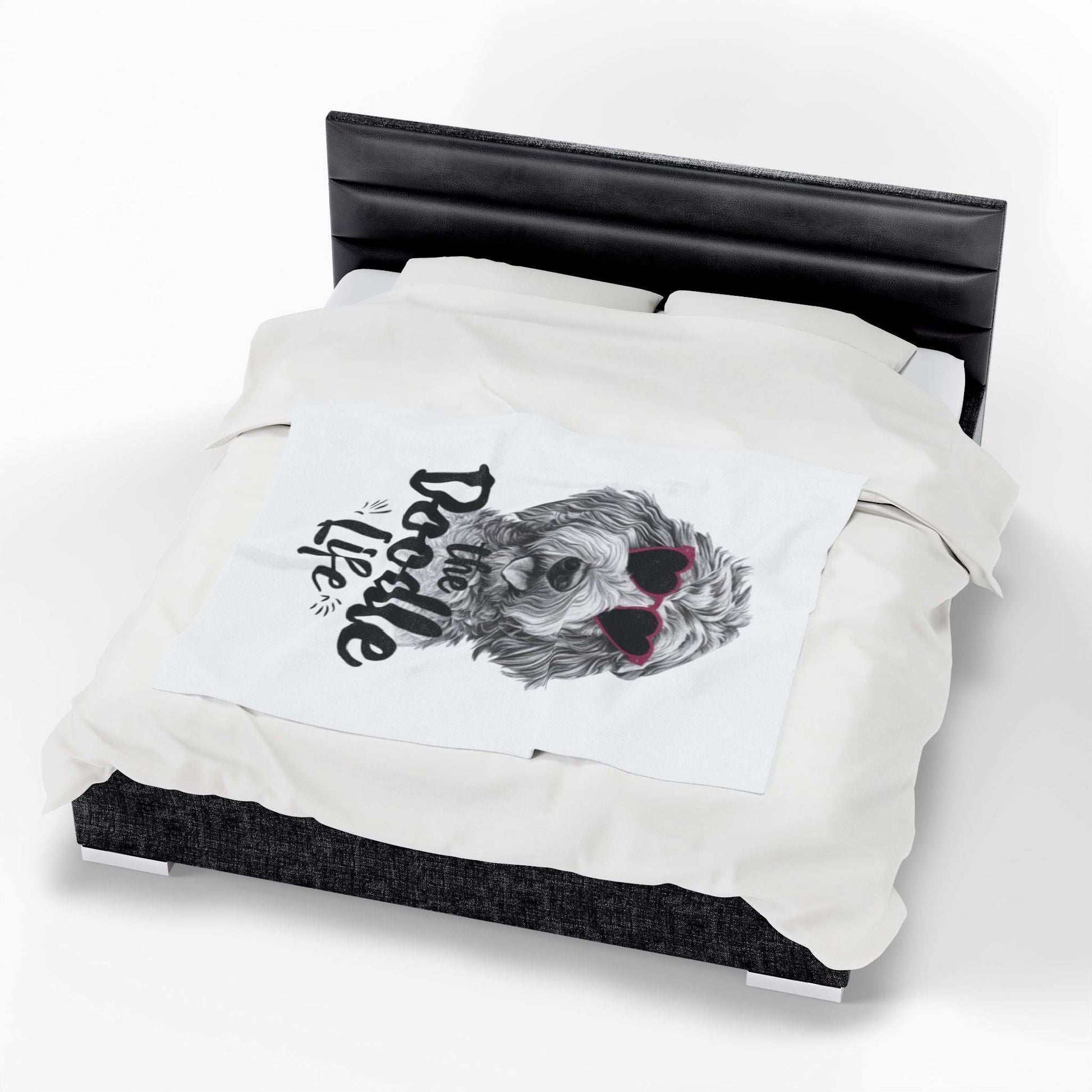 Doodle Life Plush Blanket - Cozy Goldendoodle Lover Gift - Purrfect Pet Haven