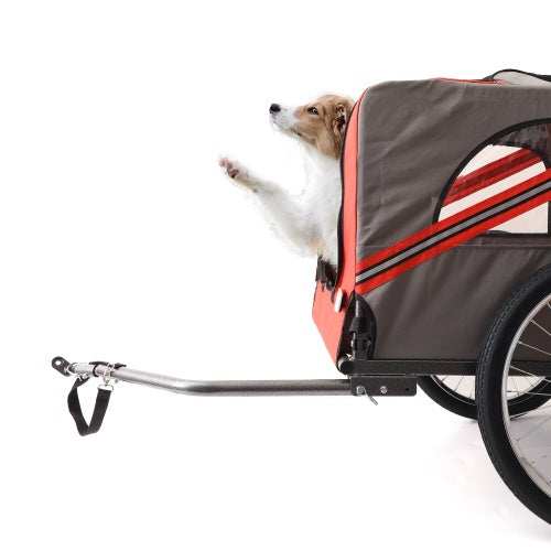 Outdoor Heavy Duty Foldable Utility Pet Stroller Dog Carriers Bicycle Trailer - Purrfect Pet Haven