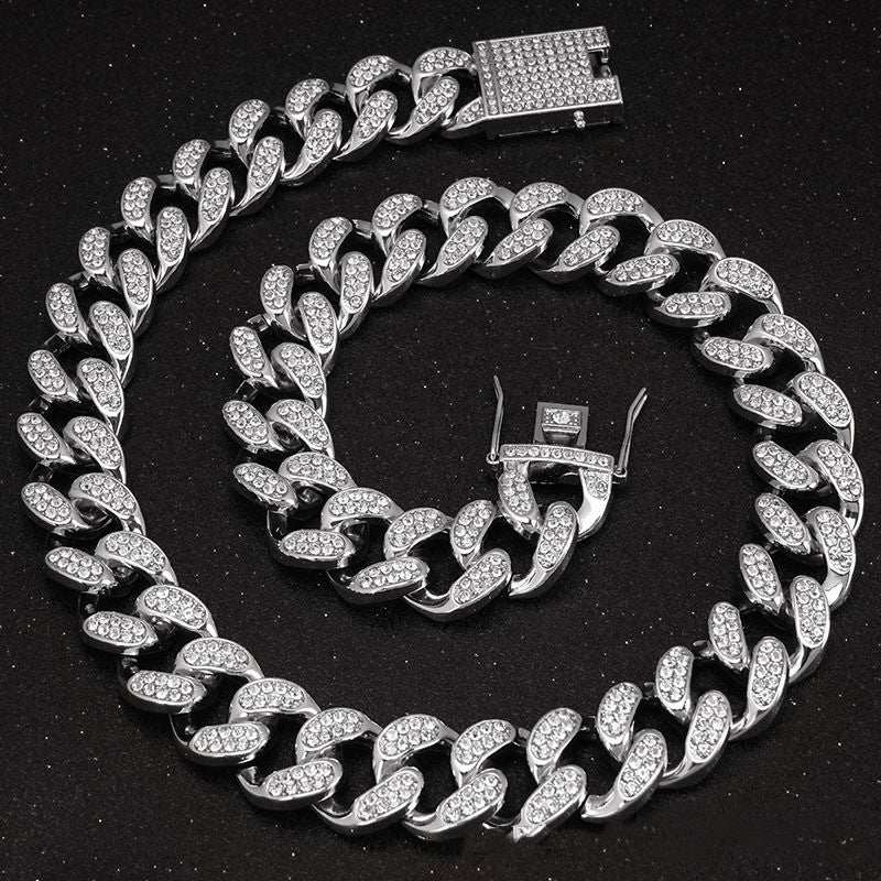 Diamond Bling Dog Cat Collar - Cuban Style Necklace - Purrfect Pet Haven