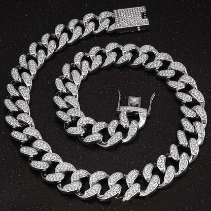 Diamond Bling Dog Cat Collar - Cuban Style Necklace - Purrfect Pet Haven
