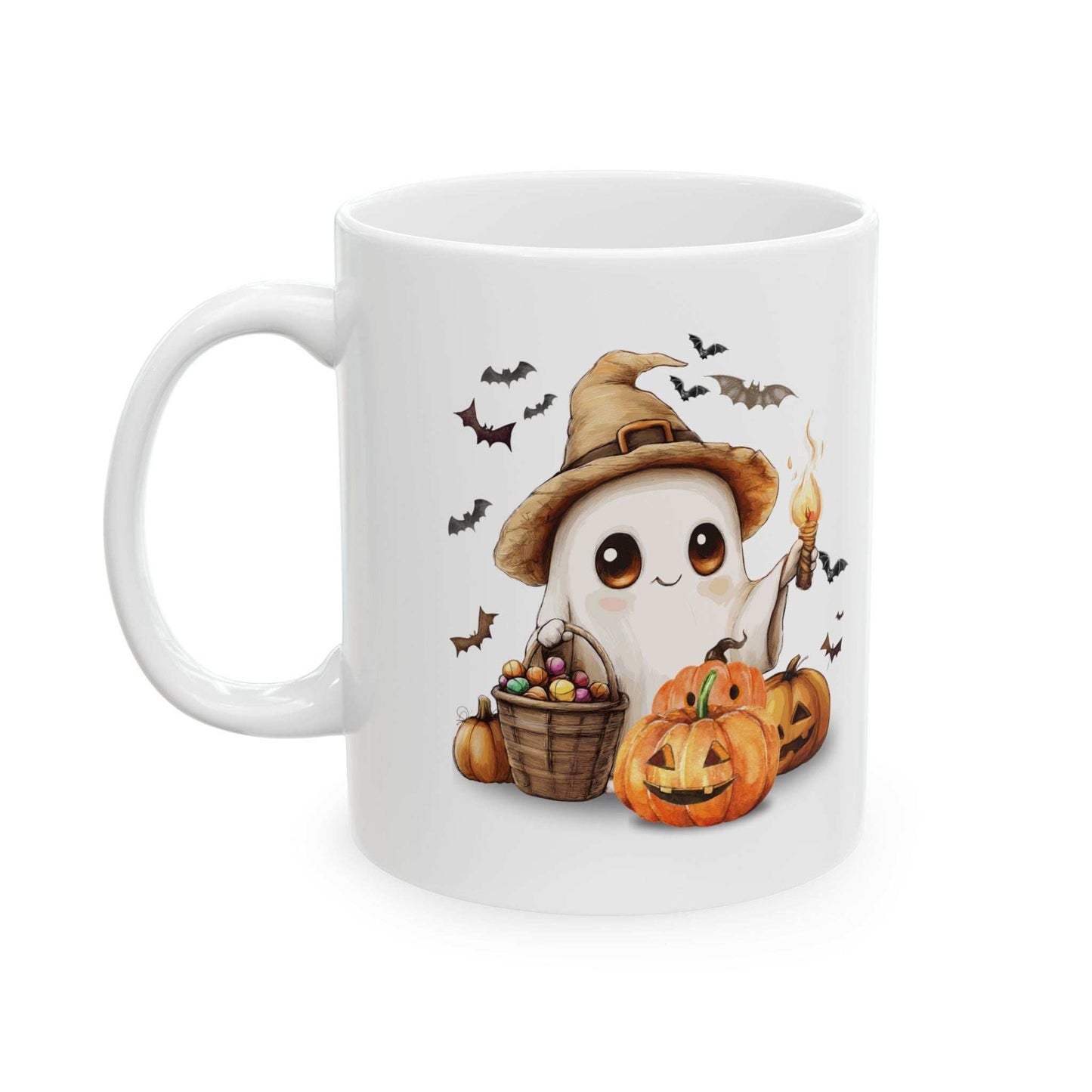 Halloween Scarecrow Ceramic Mug - Fall Coffee Cup Gift - Purrfect Pet Haven
