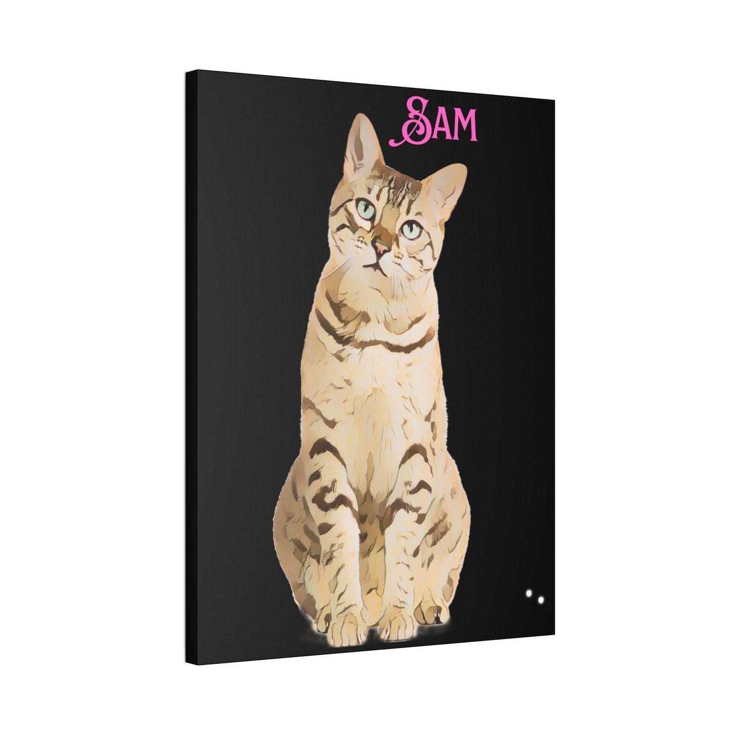 PAW-sonalized Black Canvas Print | Upload Photo~Choose size - Purrfect Pet Haven