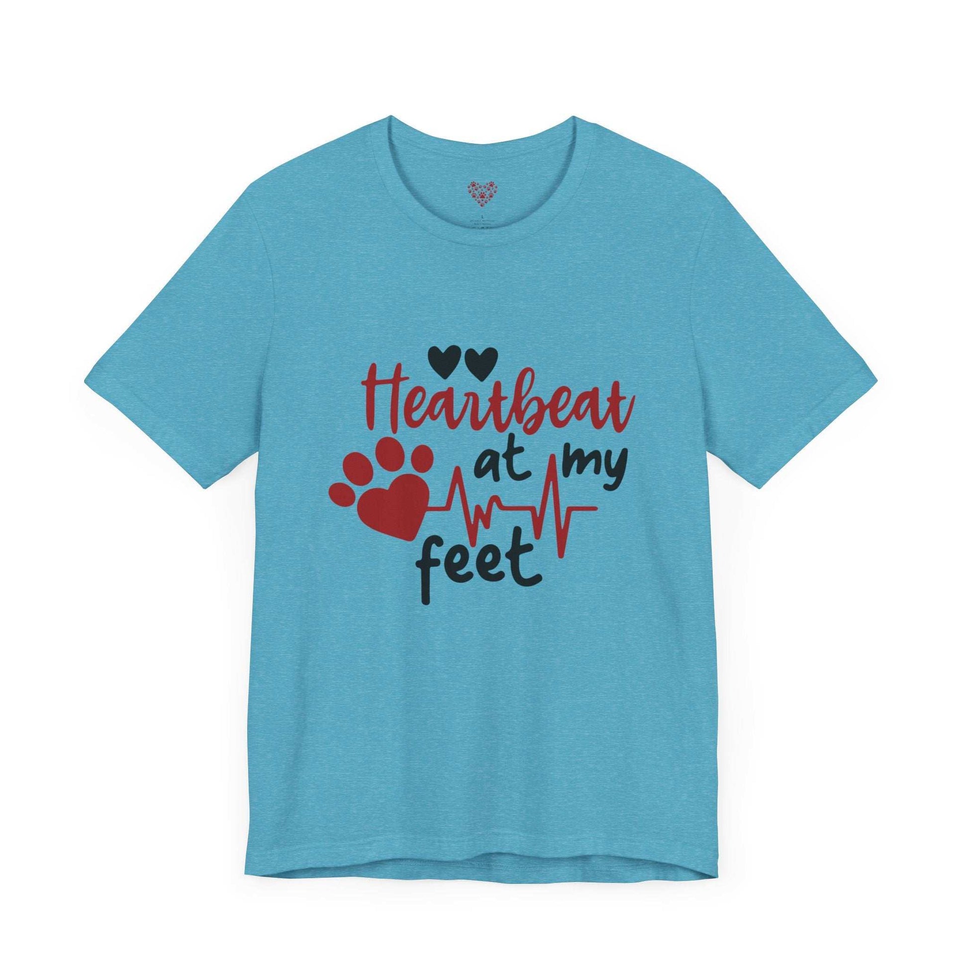 Heartbeat at my Feet - Unisex Tee - Purrfect Pet Haven