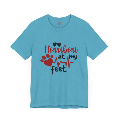 Heartbeat at my Feet - Unisex Tee - Purrfect Pet Haven