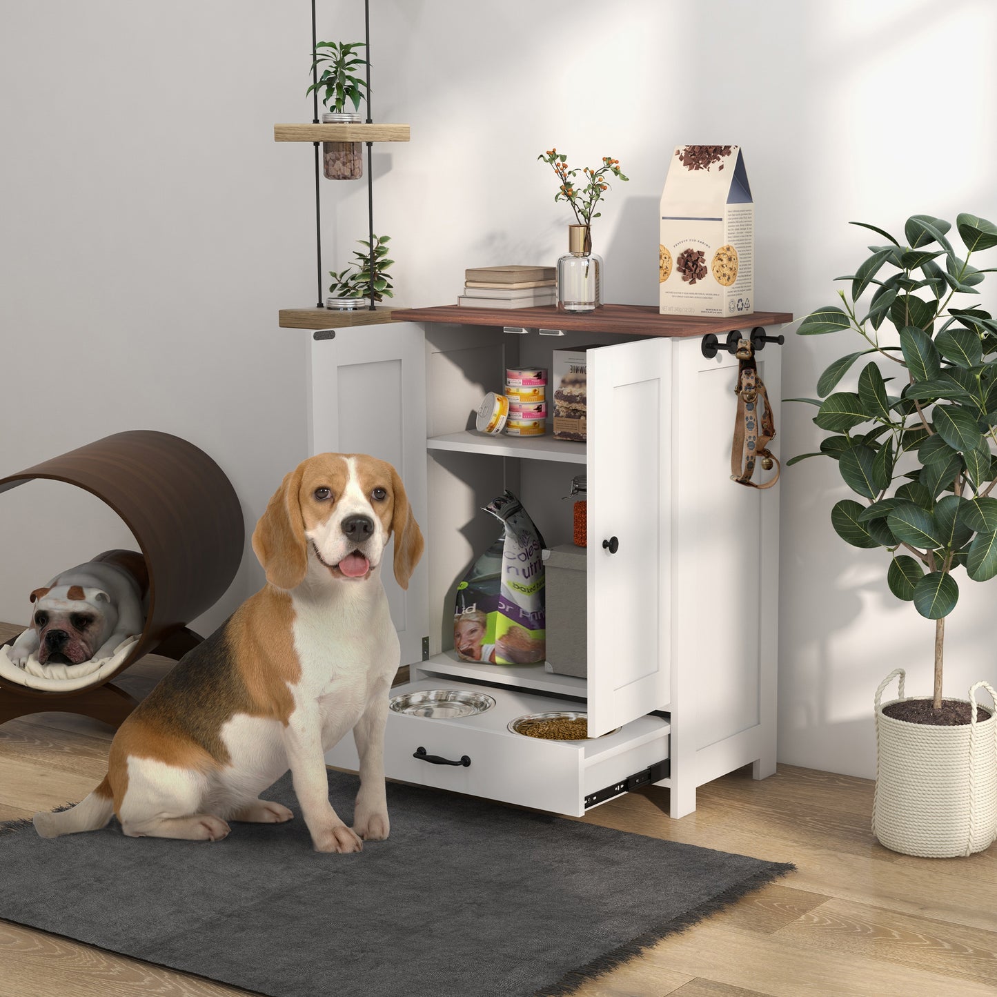 Mealtime Command Center - Dog Feeding Station - Purrfect Pet Haven