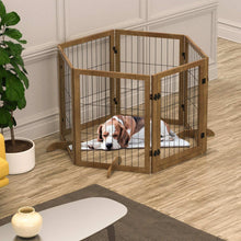 Dog Gate with Door - 6 Panel Pet Fence Barrier 144 Inch - Purrfect Pet Haven