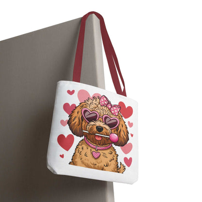 Cute Dog Lover Tote Bag with Heart Design | Purrfect Pet Haven