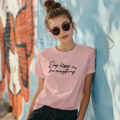 Comfort Colors T-Shirt - Dog Kisses Fix Everything