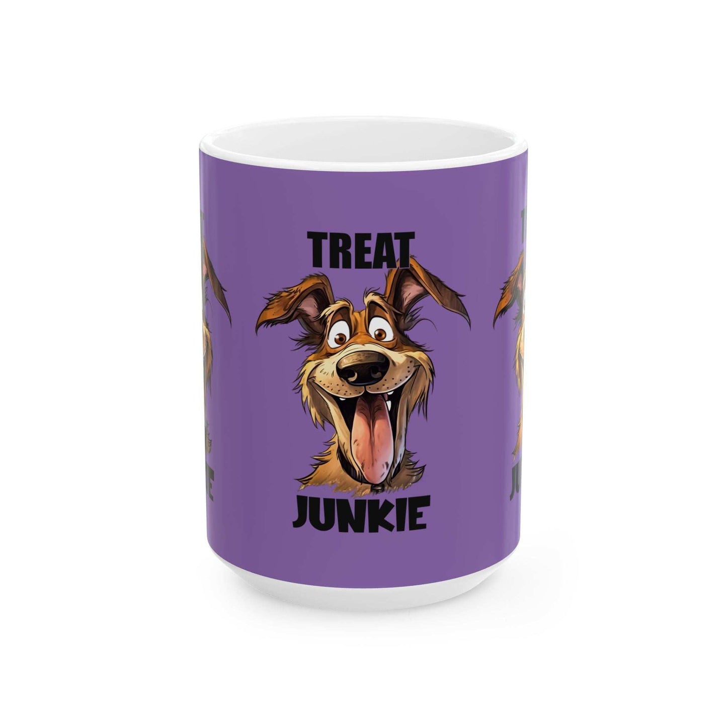 Funny Dog Lover Mug - 'Treat Junkie' - Perfect Gift for Pet Owners - Purrfect Pet Haven