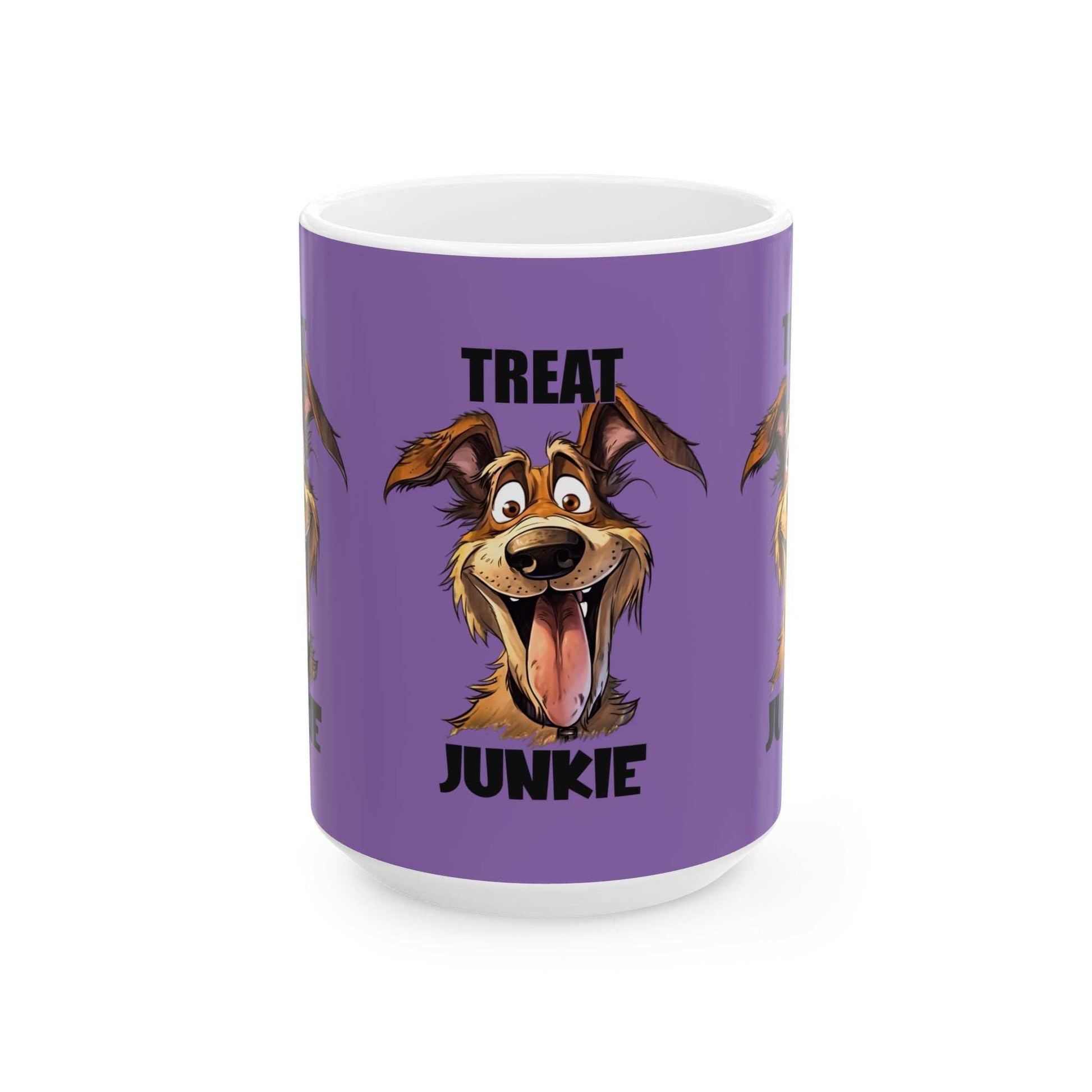 Funny Dog Lover Mug - 'Treat Junkie' - Perfect Gift for Pet Owners - Purrfect Pet Haven