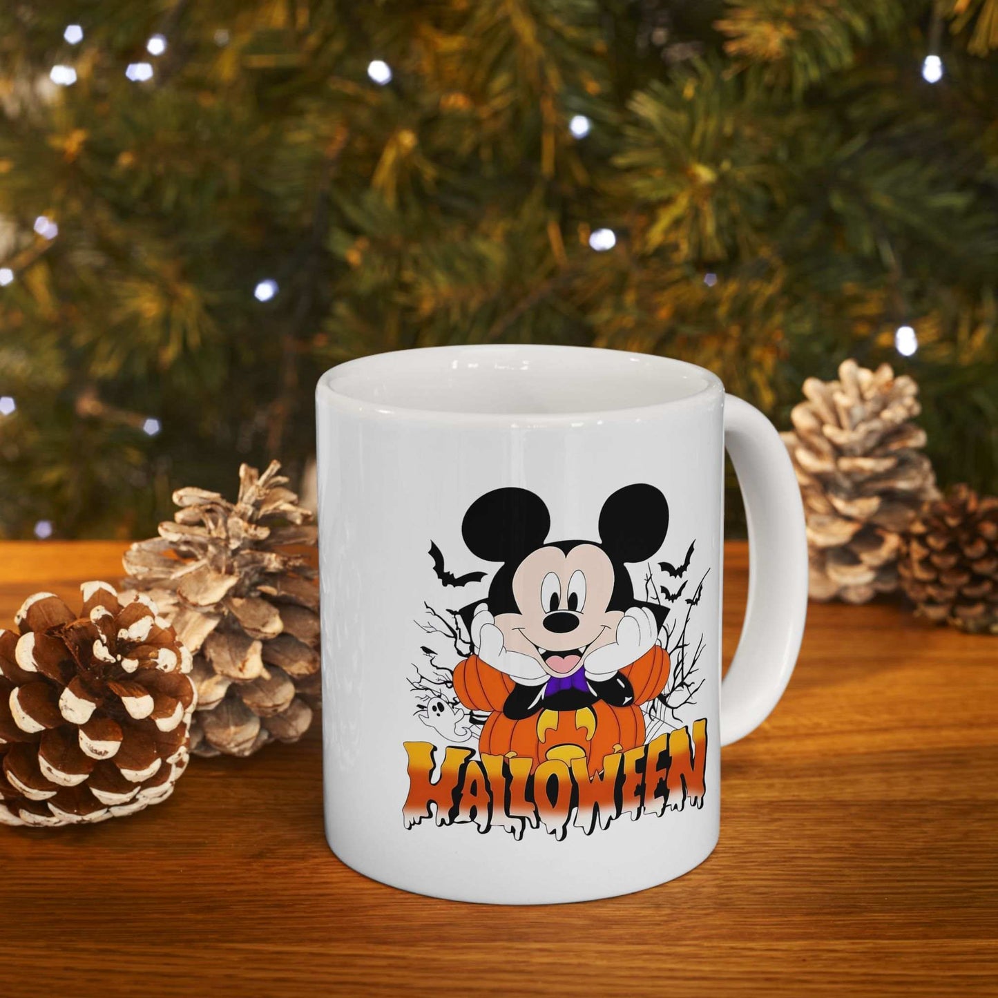 Halloween Ceramic Mug, Spooky Coffee Cup, Trick or Treat Drinkware - Purrfect Pet Haven