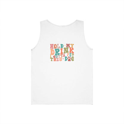 Cute Pet Lover Tank Top, Stay Pawsitive Tank, Funny Dog Lover Shirt - Purrfect Pet Haven