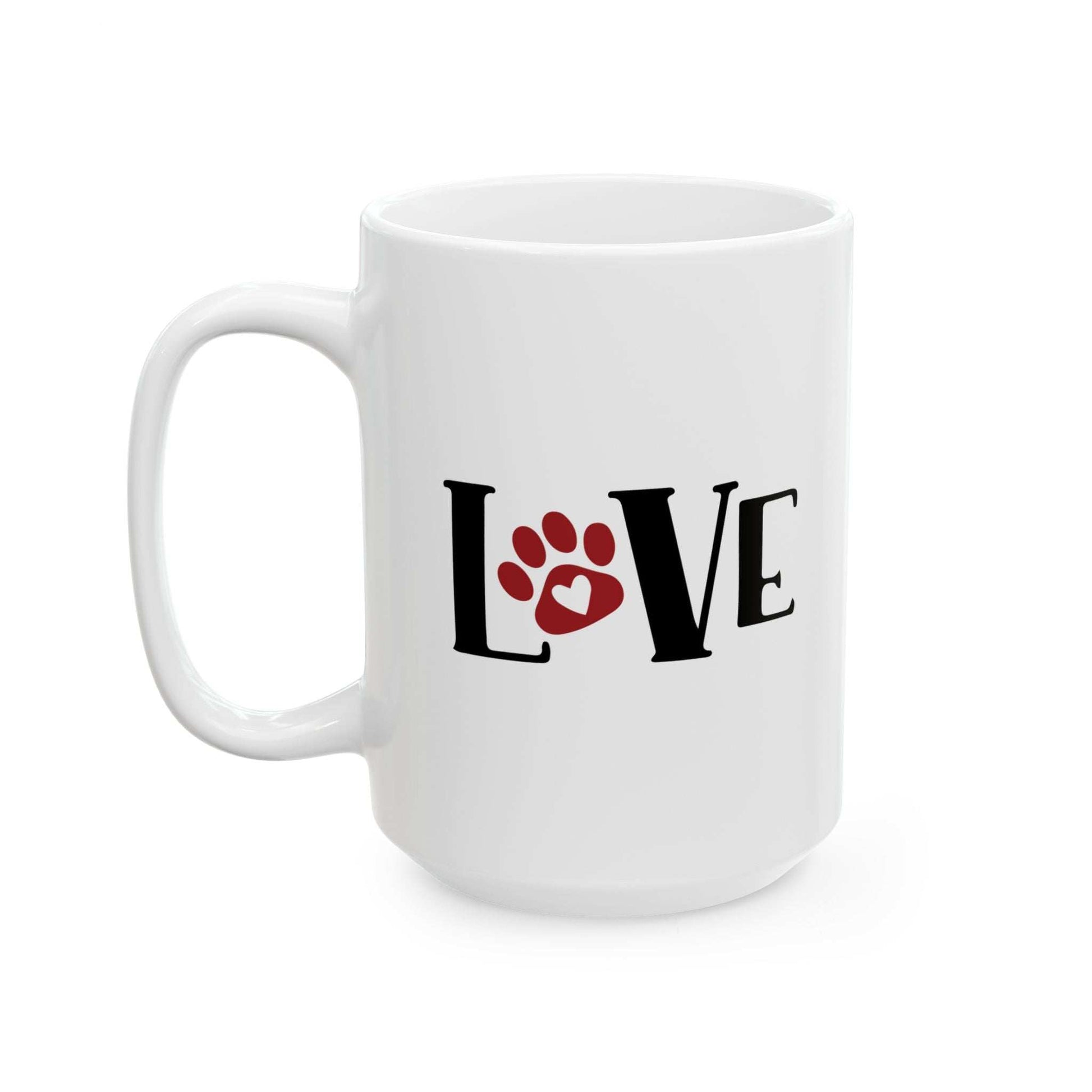 Love Ceramic Mug - 11oz & 15oz - Perfect Gift for All Dog Lovers - Purrfect Pet Haven