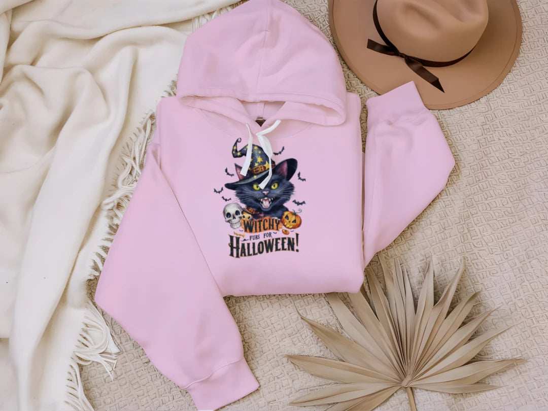 Witchy Halloween Hoodie - Mystical Spooky Season Sweatshirt for Witches - Purrfect Pet Haven