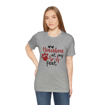 Heartbeat at my Feet - Unisex Tee - Purrfect Pet Haven
