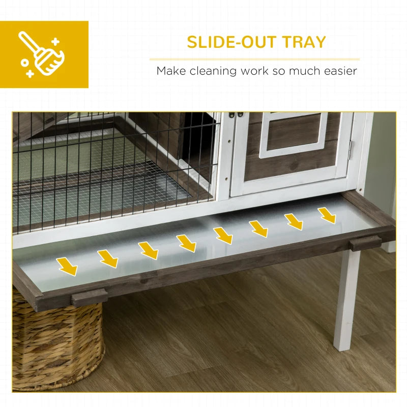 Small Elevated Pet Cage - Two Level Rabbit-Guinea Pig Hutch