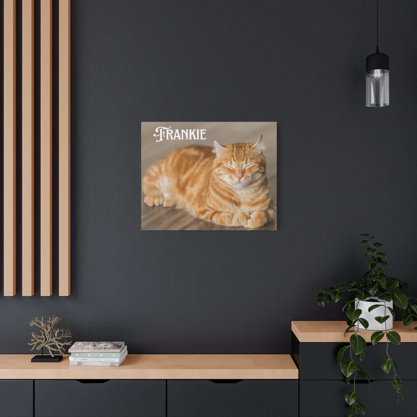 Personalized Landscape Photo Canvas Wall Art - Stretch Framed Print for Pet Lovers - Purrfect Pet Haven