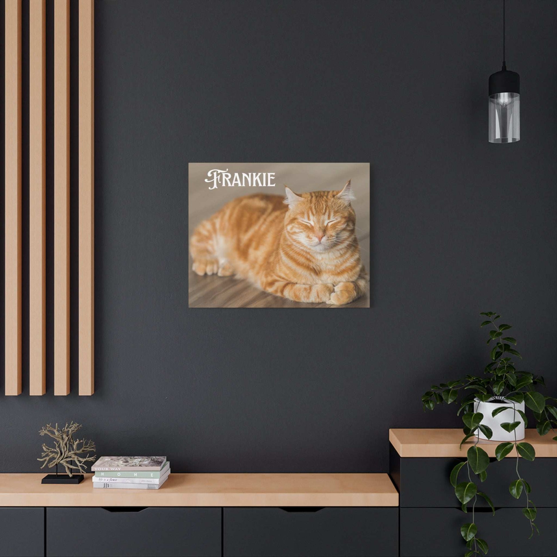 Personalized Landscape Photo Canvas Wall Art - Stretch Framed Print for Pet Lovers - Purrfect Pet Haven