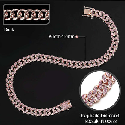 Dog & Cat Metal Chain Crystal Collar Necklace Pet Jewelry - Accessories For Small Medium Large Dogs & Cats - Purrfect Pet Haven