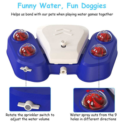 Smart Dog Water Fountain - Step-Activated Outdoor Sprinkler & Dispenser - Purrfect Pet Haven