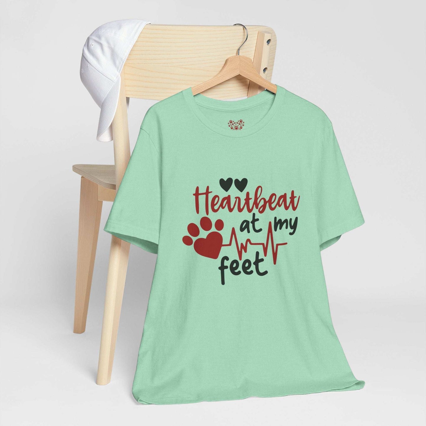 Heartbeat at my Feet - Unisex Tee - Purrfect Pet Haven