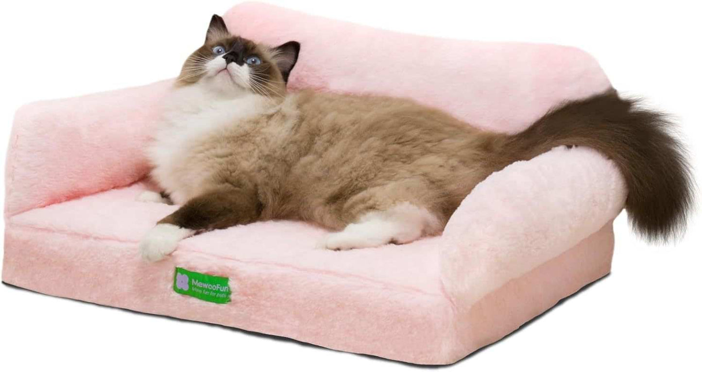 Pink Cloud Pet Sofa Bed - Anti-Collapse - Purrfect Pet Haven
