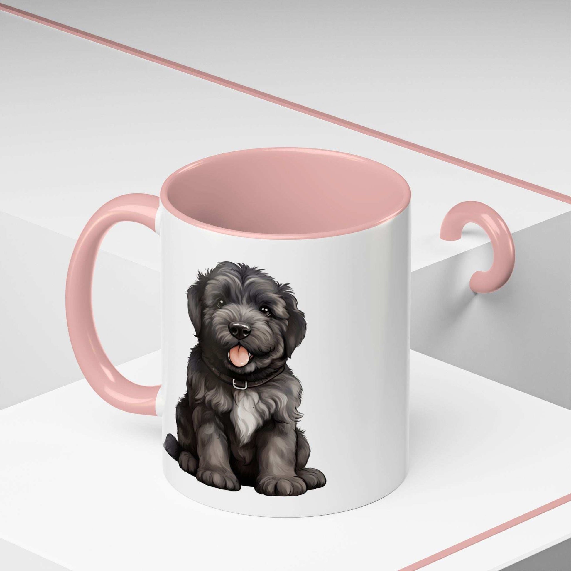 Cute Bouvier Des Flanders Dog Design Accent Coffee Mug - 11oz & 15oz - Purrfect Pet Haven
