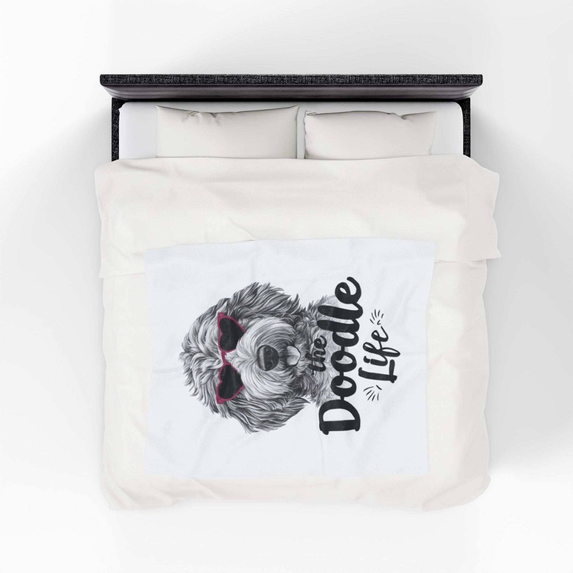 Doodle Life Plush Blanket - Cozy Goldendoodle Lover Gift - Purrfect Pet Haven