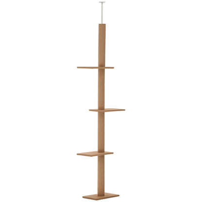 Cat Tree - Floor to Ceiling 8.5 Ft Climbing Tower - Purrfect Pet Haven
