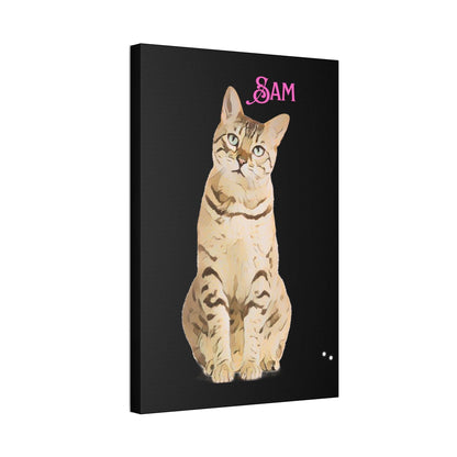 PAW-sonalized Black Canvas Print | Upload Photo~Choose size - Purrfect Pet Haven
