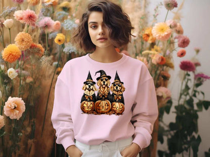 Golden Retriever Halloween Sweatshirt - Witch Dogs - Purrfect Pet Haven