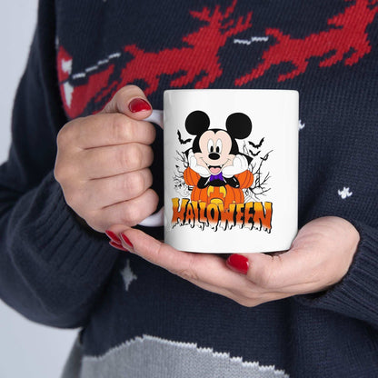 Halloween Ceramic Mug, Spooky Coffee Cup, Trick or Treat Drinkware - Purrfect Pet Haven