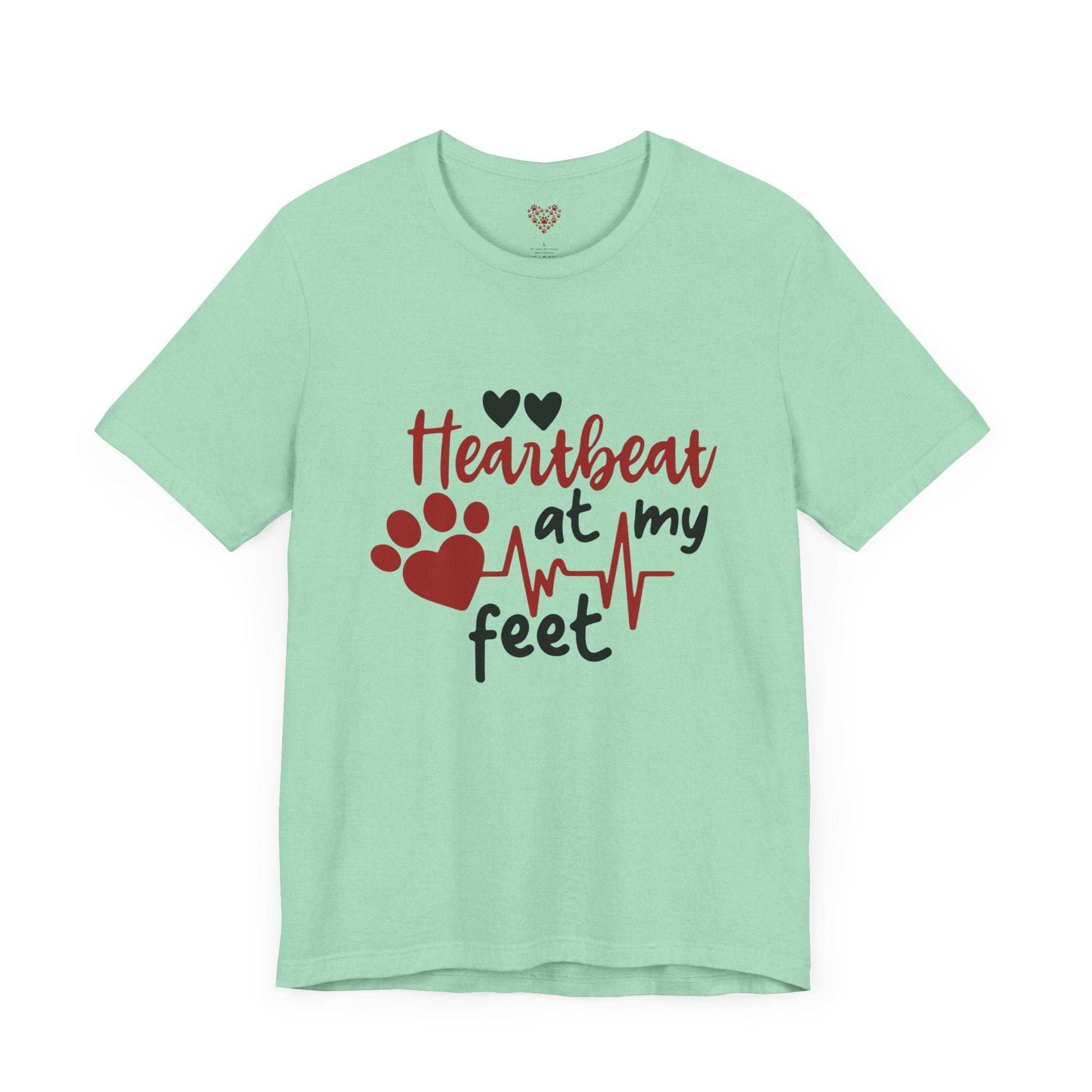 Heartbeat at my Feet - Unisex Tee - Purrfect Pet Haven