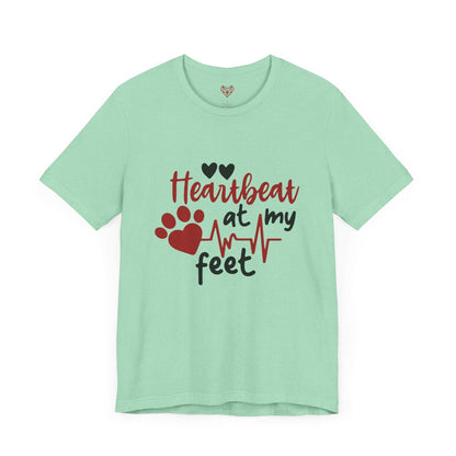 Heartbeat at my Feet - Unisex Tee - Purrfect Pet Haven
