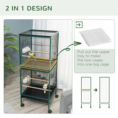 Large Bird Cage with Wide Wingspan Space - Purrfect Pet Haven