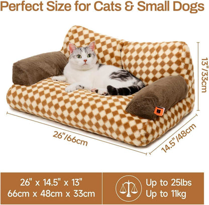 Washable Pet Bed - Fluffy Couch Small-Medium - Purrfect Pet Haven